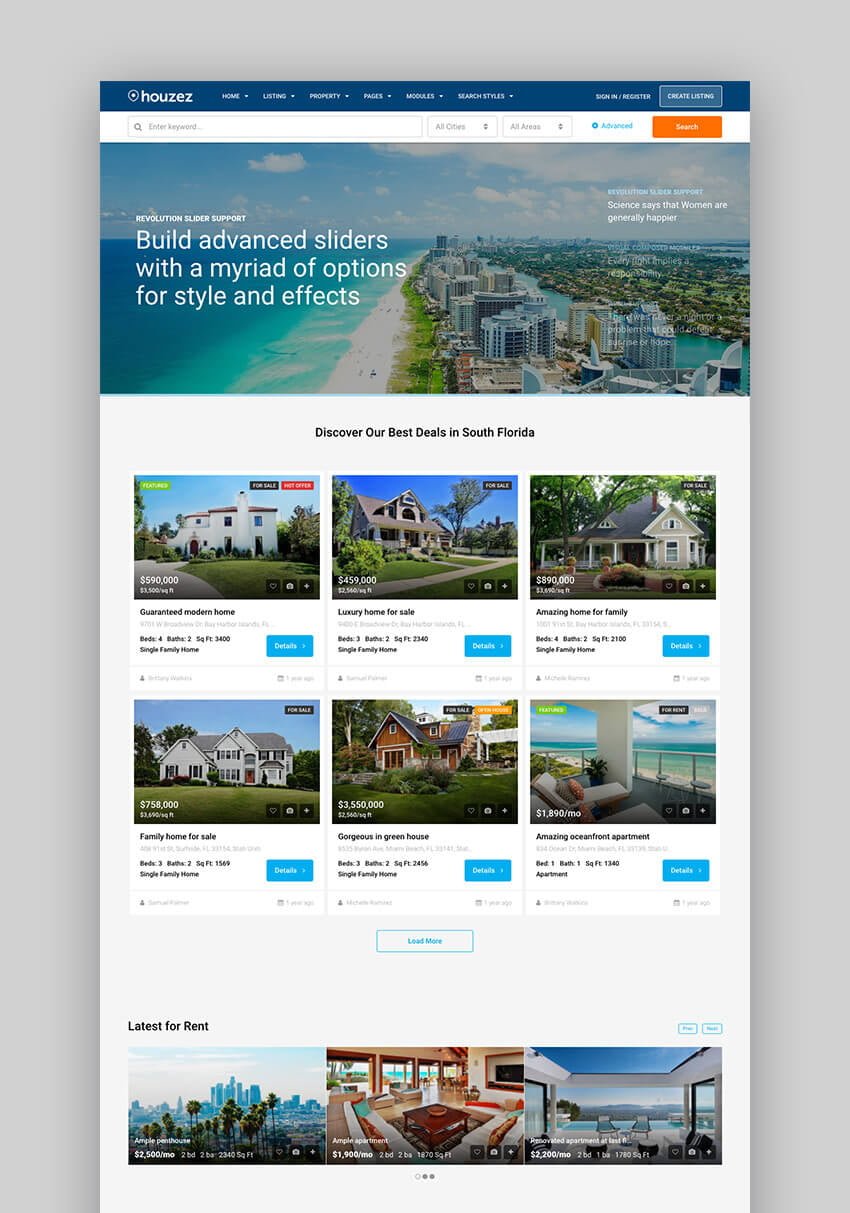Houzez Modern Real Estate theme for WordPress
