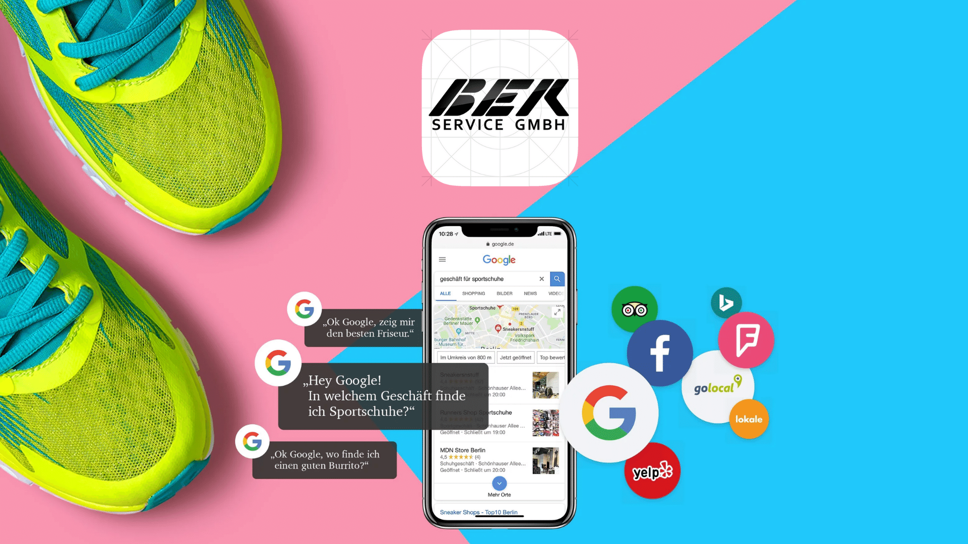 Maximiere deine Findbarkeit: 80% der lokalen Adressen, Öffnungszeiten, Produktverfügbarkeiten und Routenplanung werden von 50% lokal Suchenden innerhalb von 24 Stunden gefunden. Stelle sicher, dass dein Geschäft sichtbar ist!